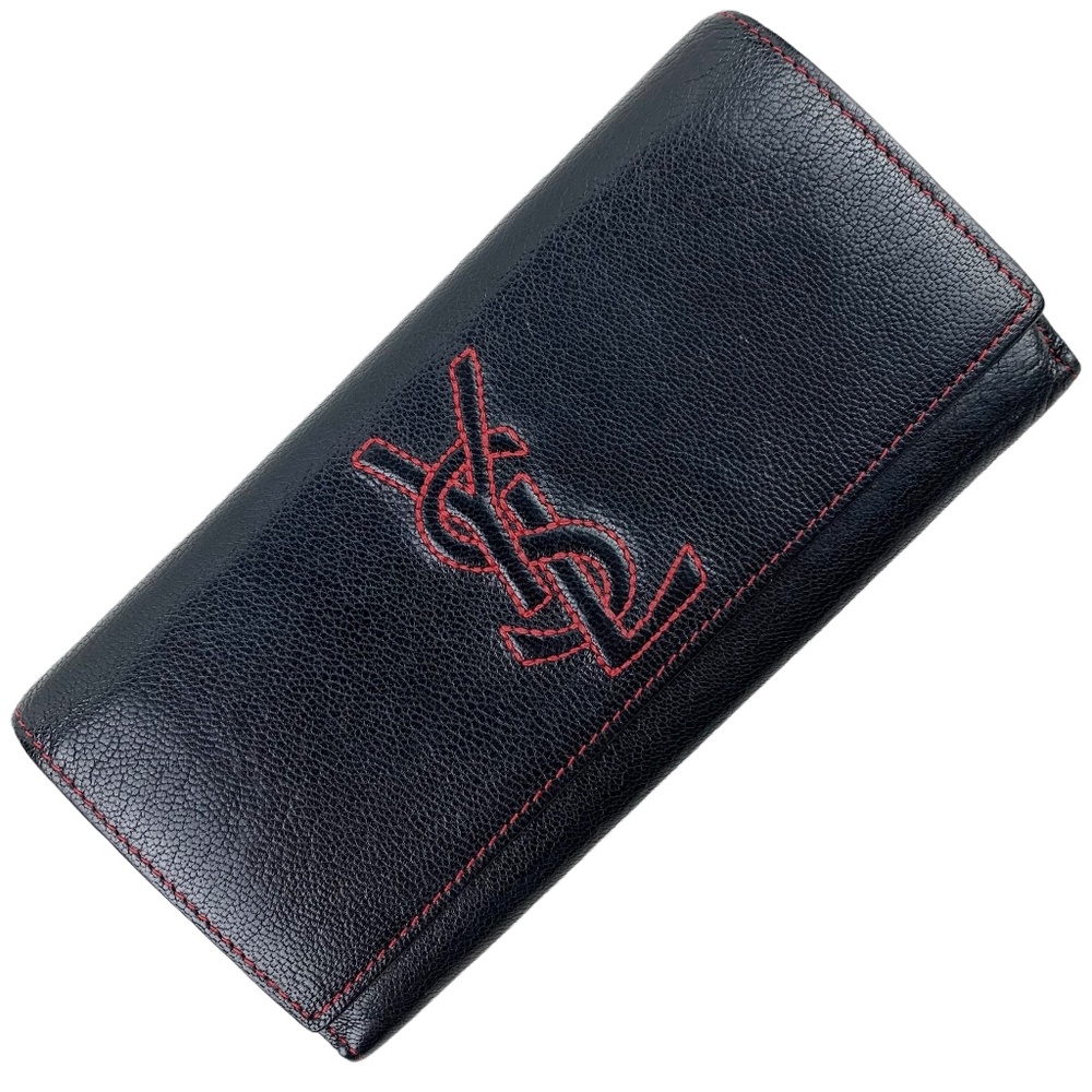 YSL Logo Leather Wallet